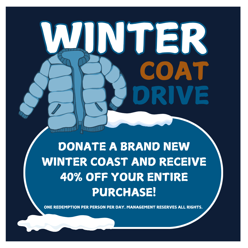 Salish Coast Cannabis Is Collecting And Donating New Coats This Winter. Donate and save 40% off your entire purchase.